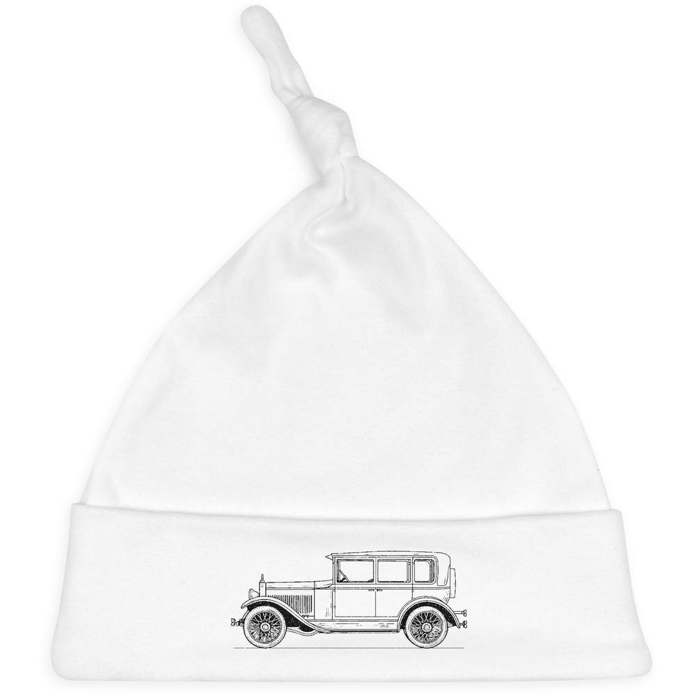 'Vintage Car Side View' Baby Beanie Hat (BH00030077)
