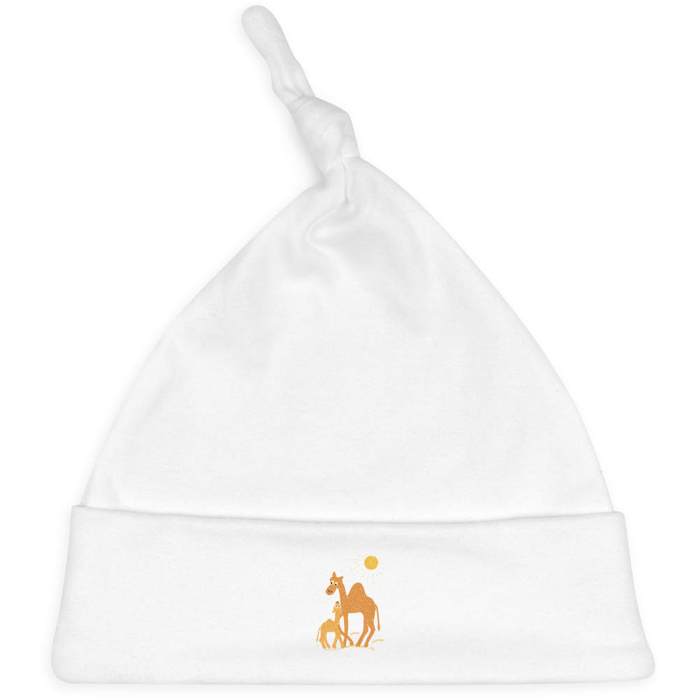 'Camel Mummy And Baby' Baby Beanie Hat (BH00030812)