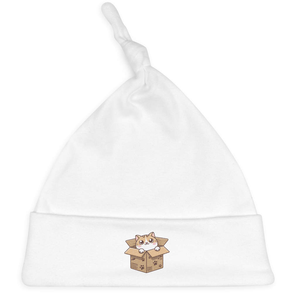 'Box Cat' Baby Beanie Hat (BH00031352)