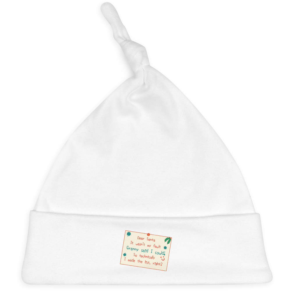 'Dear Santa, Granny Said I Could' Baby Beanie Hat (BH00032060)