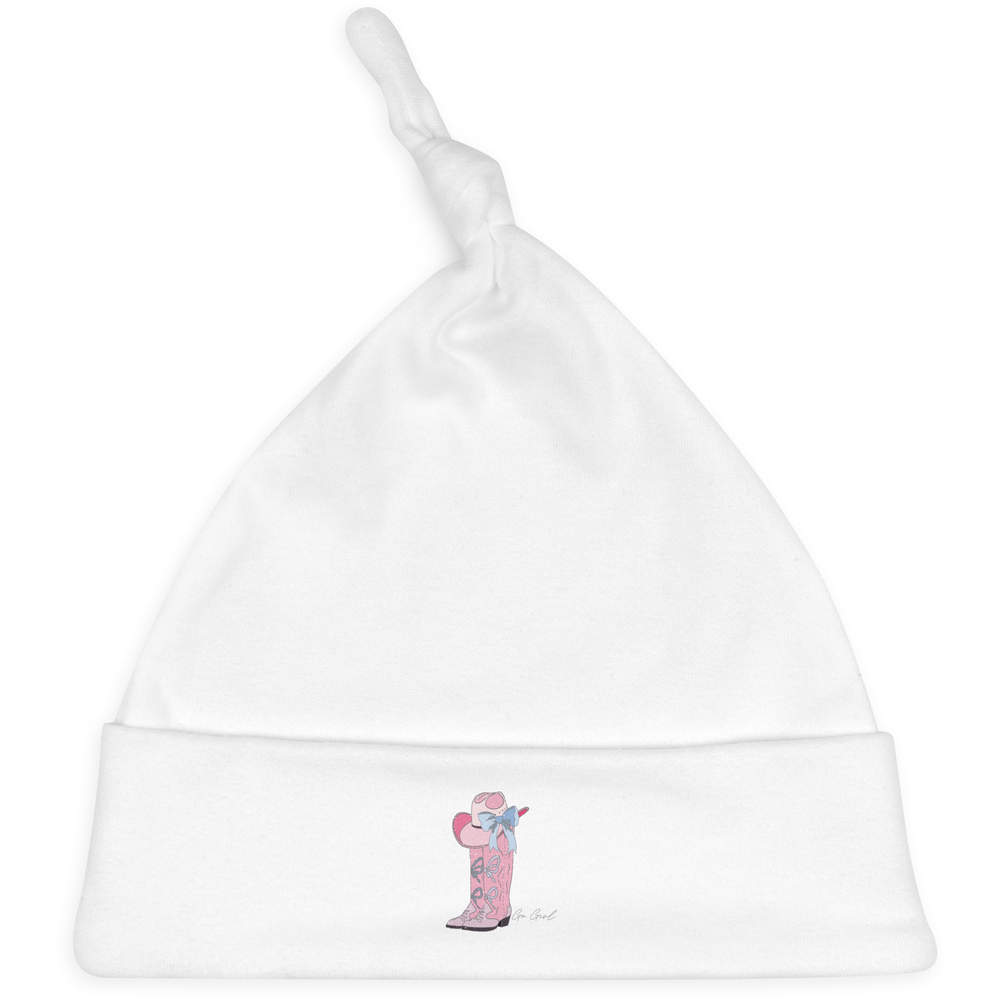 'Cowboy Boots' Baby Beanie Hat (BH00032439)