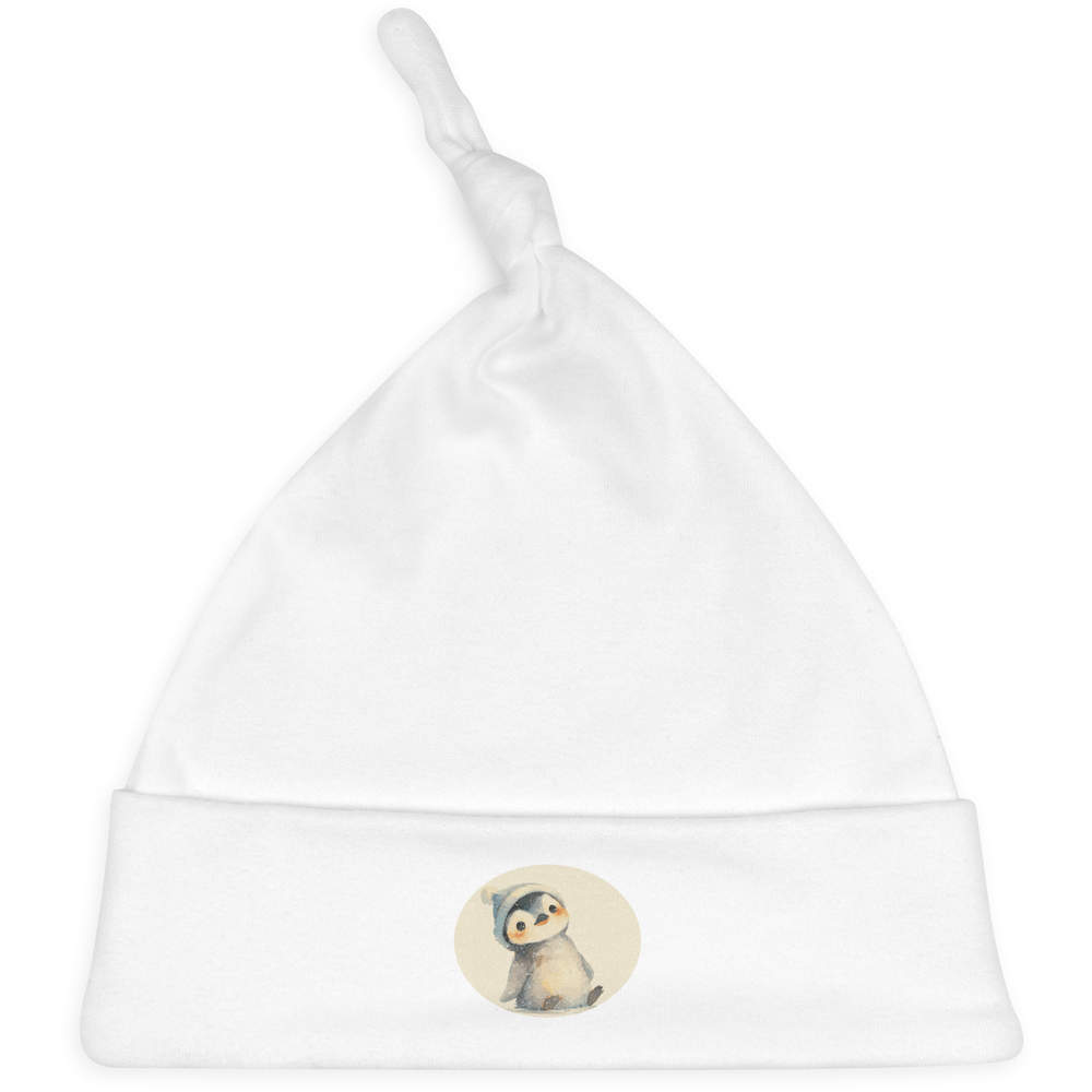 'Cute Penguin Wearing Beanie' Baby Beanie Hat (BH00033222)