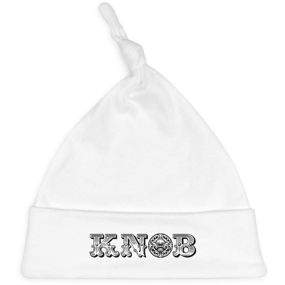 'Ornate Door Knob Typography' Baby Beanie Hat (BH00034002)
