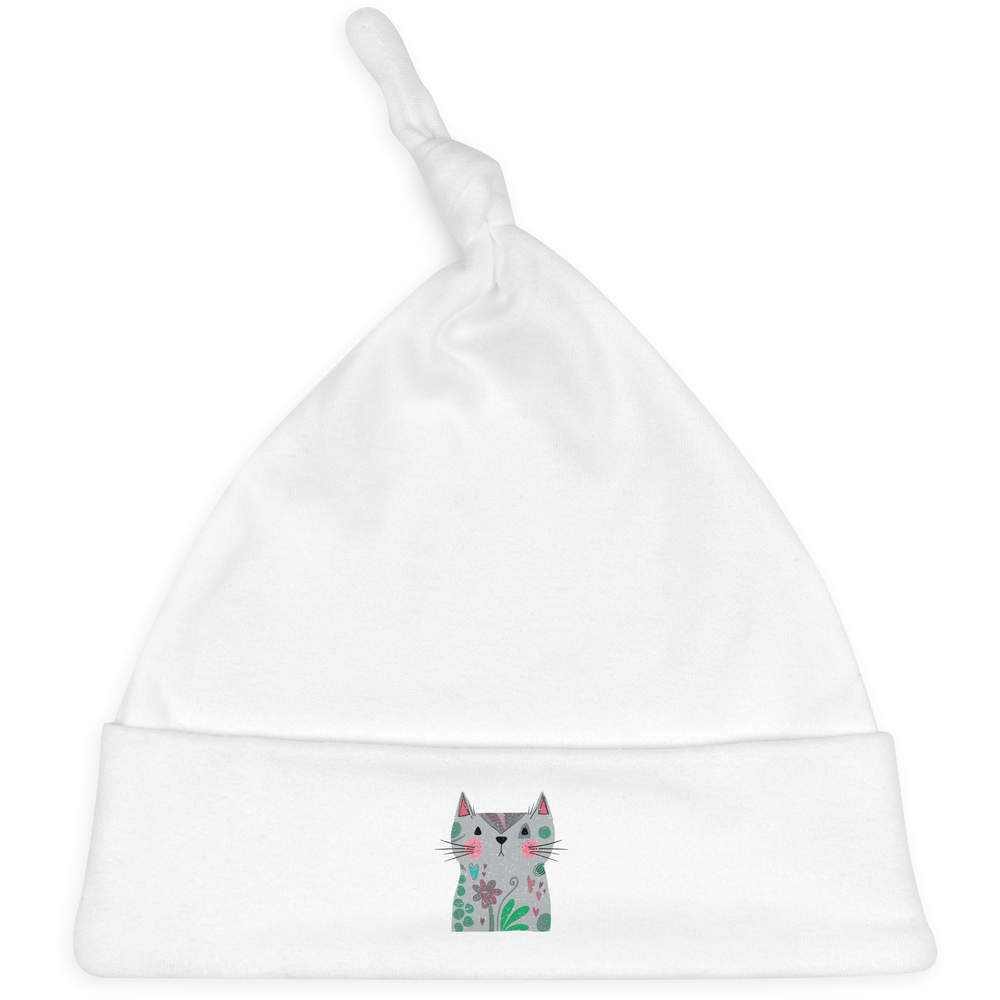 'Funky Cat' Baby Beanie Hat (BH00034017)