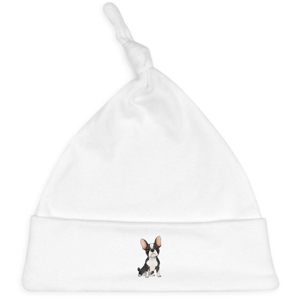 'Sitting French Bulldog' Baby Beanie Hat (BH00034537)