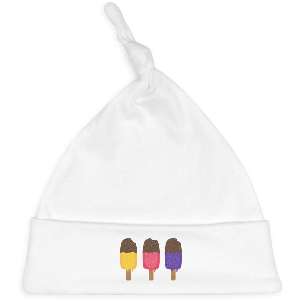 'Three Ice Lollies' Baby Beanie Hat (BH00034588)