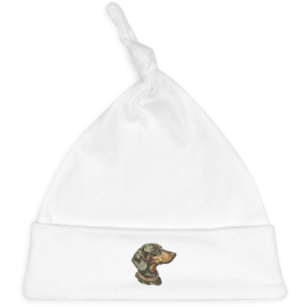 'Dachshund Portrait Side View' Baby Beanie Hat (BH00035091)