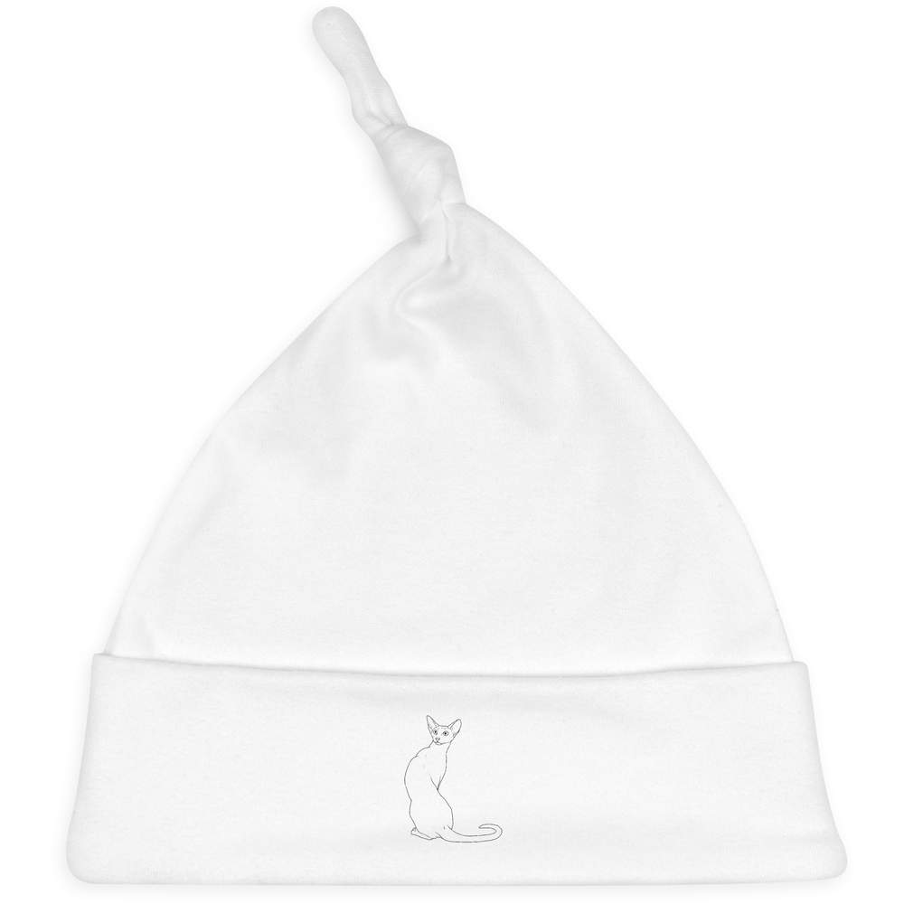 'Alert Siamese Cat' Baby Beanie Hat (BH00035384)