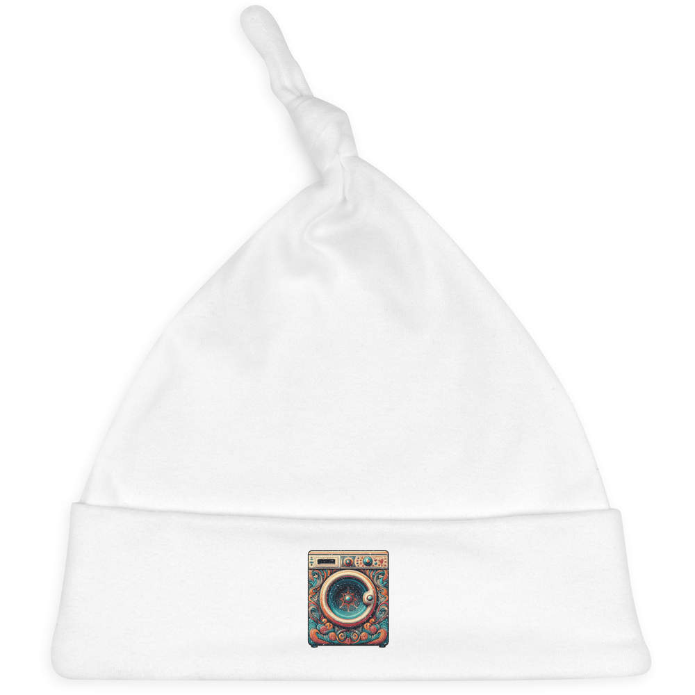 'Groovy Psychedelic Washing Machine' Baby Beanie Hat (BH00036693)