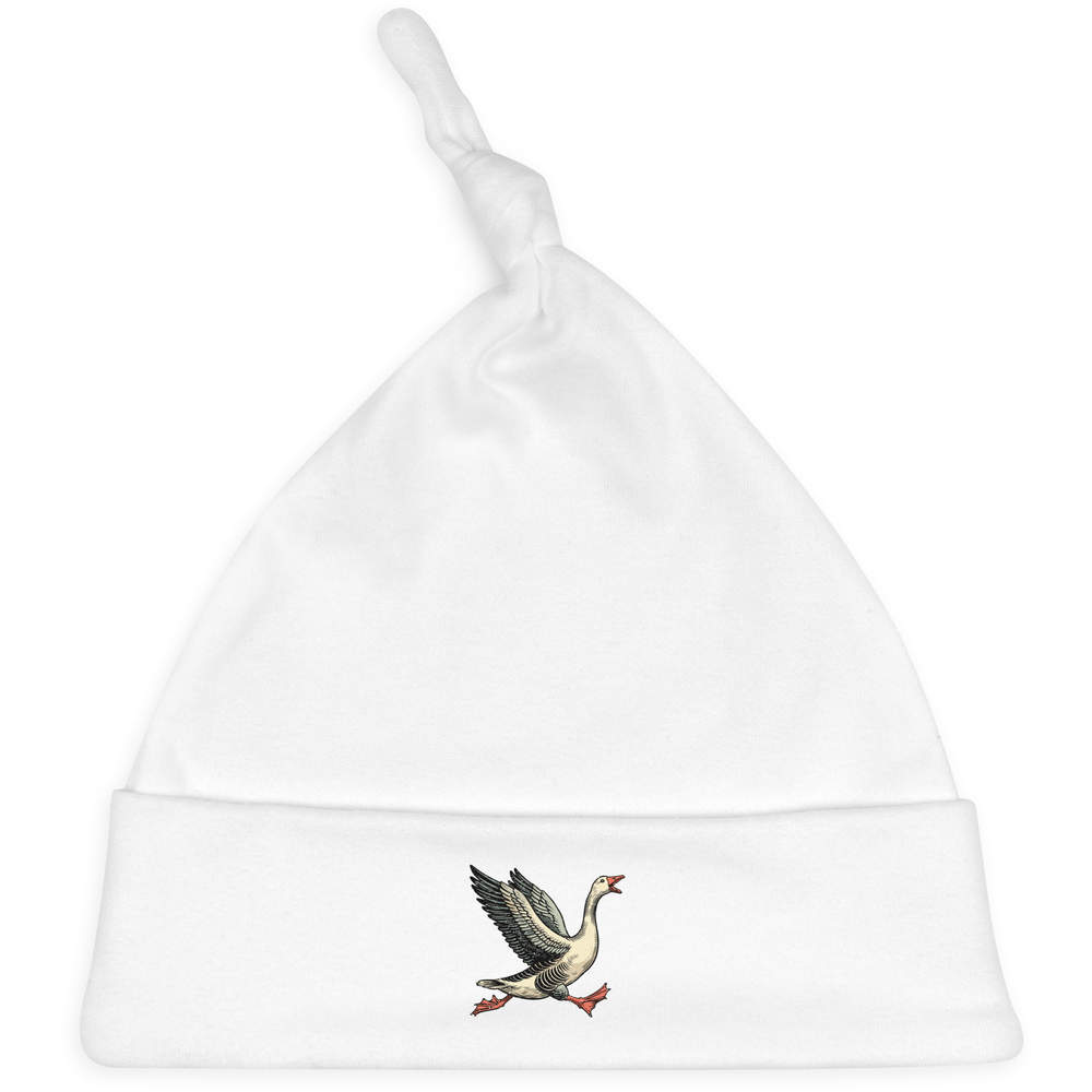 'Angry Goose Running' Baby Beanie Hat (BH00037917)