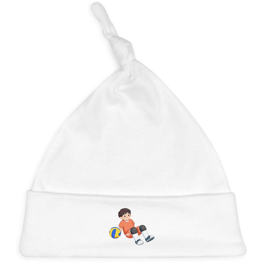'Netball Player & Ball' Baby Beanie Hat (BH00043087)