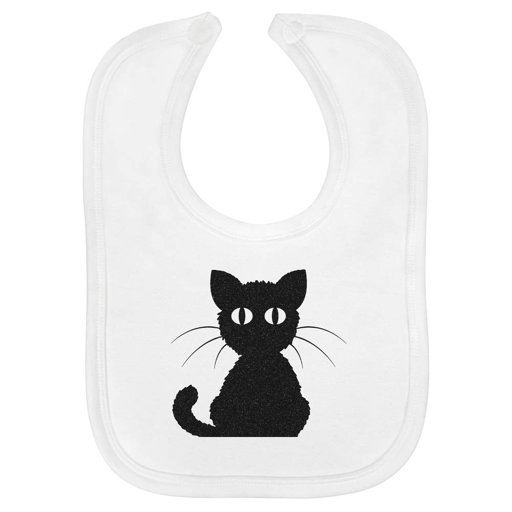 'Black Cat' Soft Cotton Baby Bib (BI00010707)