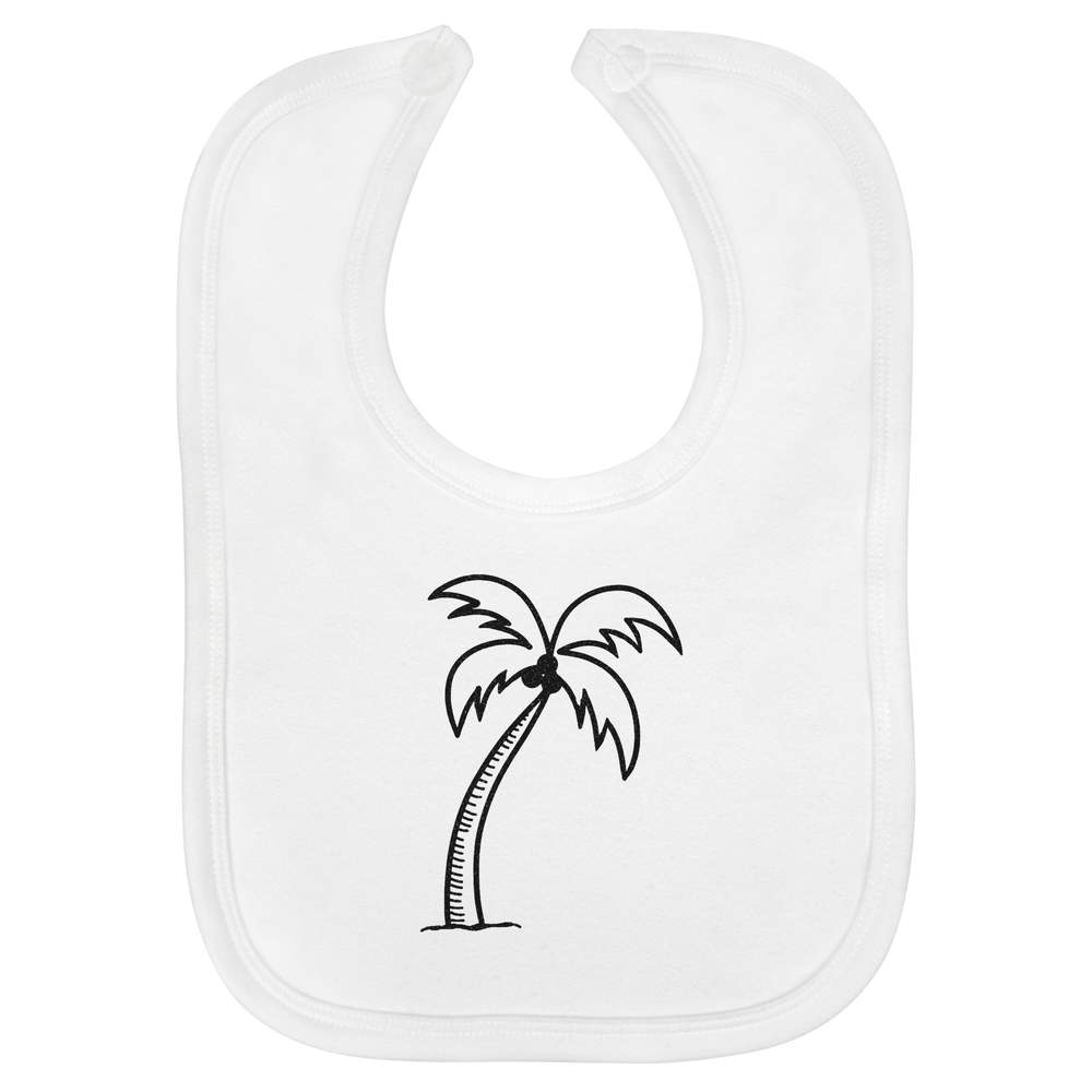 'Palm Tree' Soft Cotton Baby Bib (BI00013975)