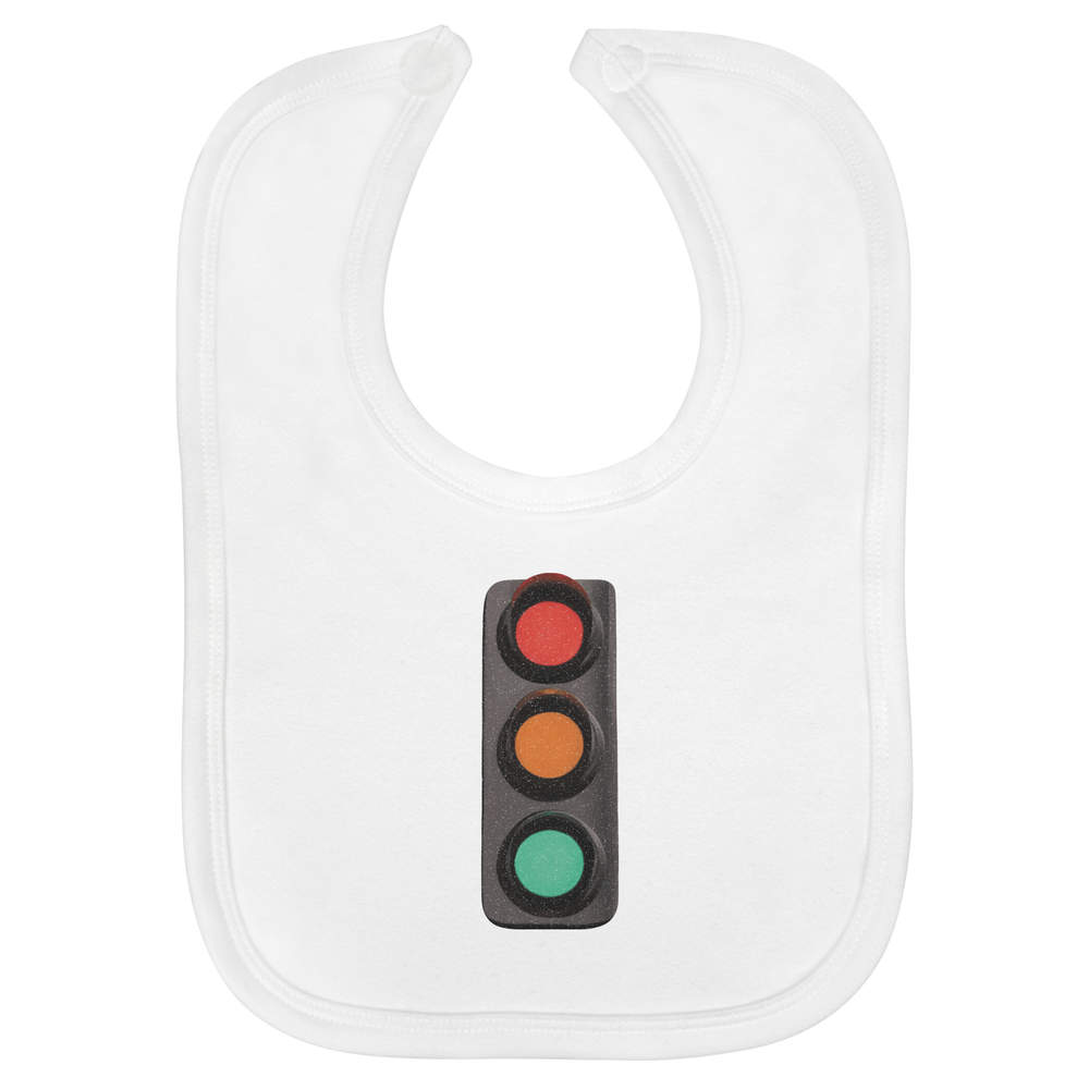 'Traffic Light' Soft Cotton Baby Bib (BI00016444)