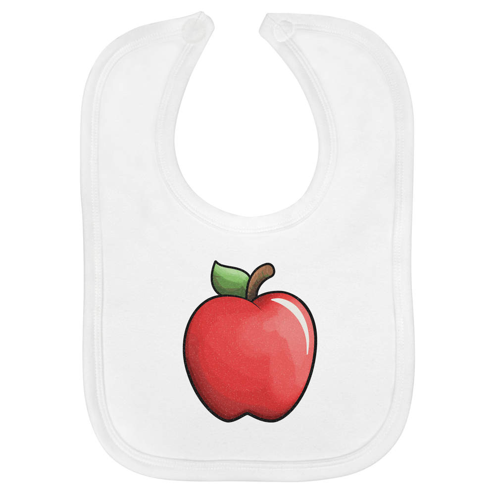 'Red Apple' Soft Cotton Baby Bib (BI00017353)