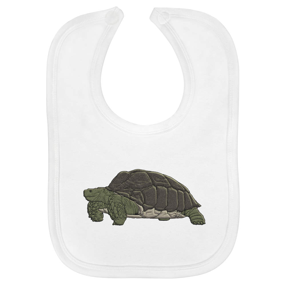 'Tortoise' Soft Cotton Baby Bib (BI00037512)
