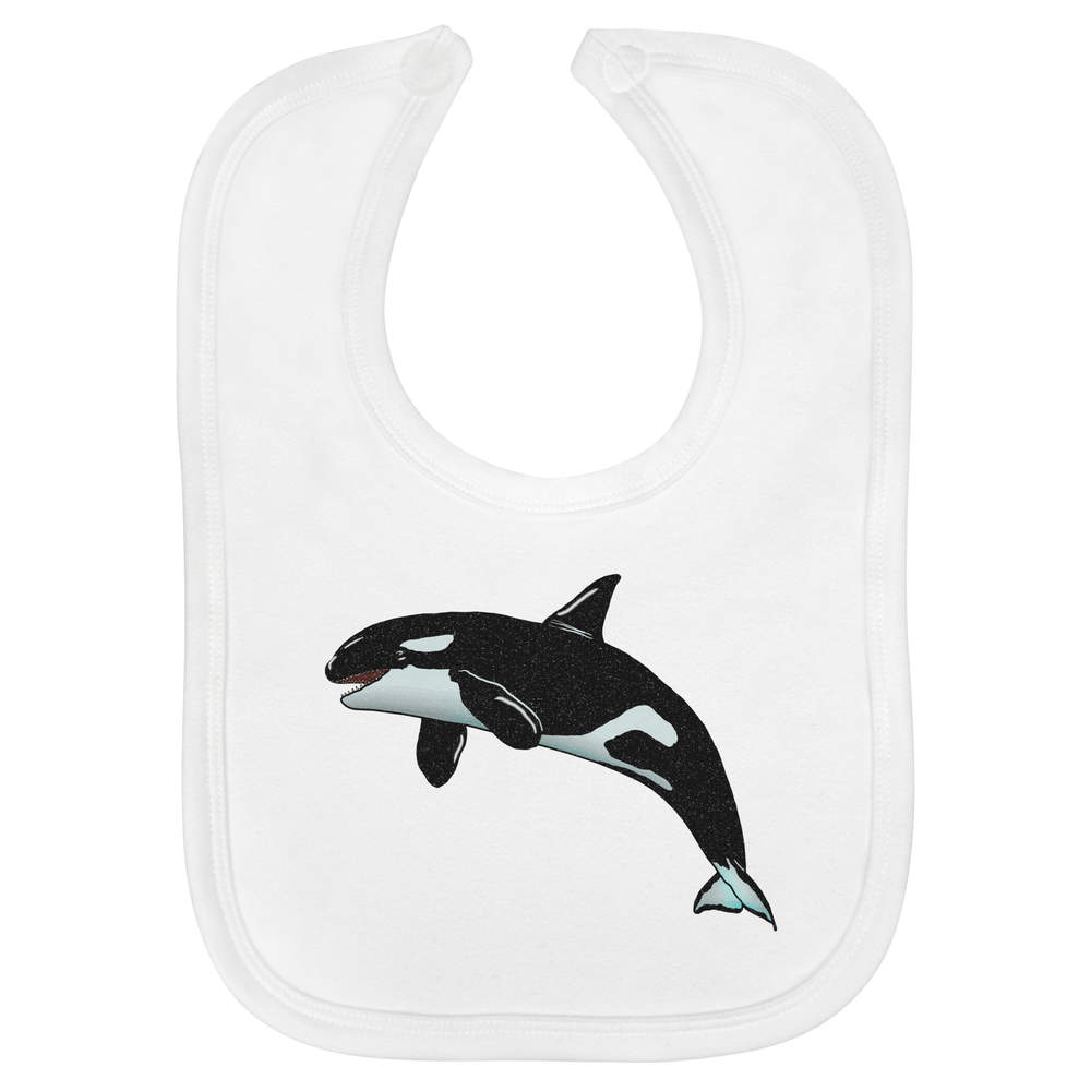 'Orca' Soft Cotton Baby Bib (BI00037988)