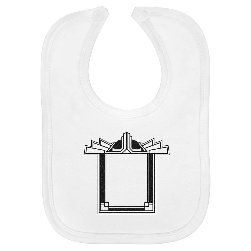 'Art Deco Frame' Soft Cotton Baby Bib (BI00050080)
