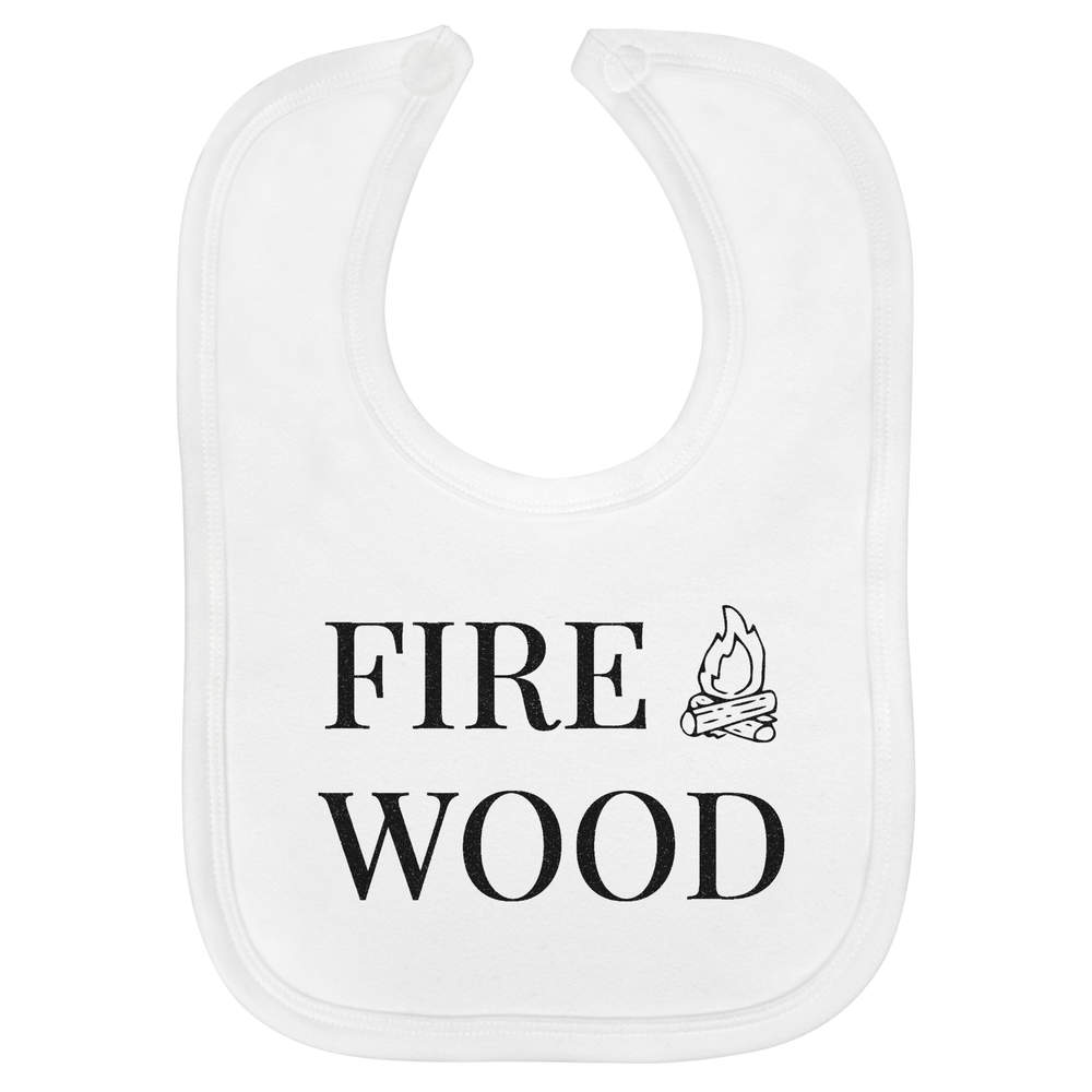 'Firewood' Soft Cotton Baby Bib (BI00051070)