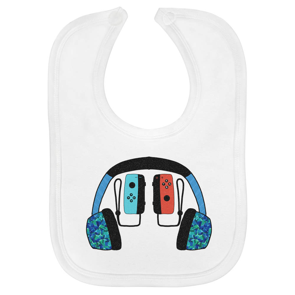 'Gaming Stuff' Soft Cotton Baby Bib (BI00055121)