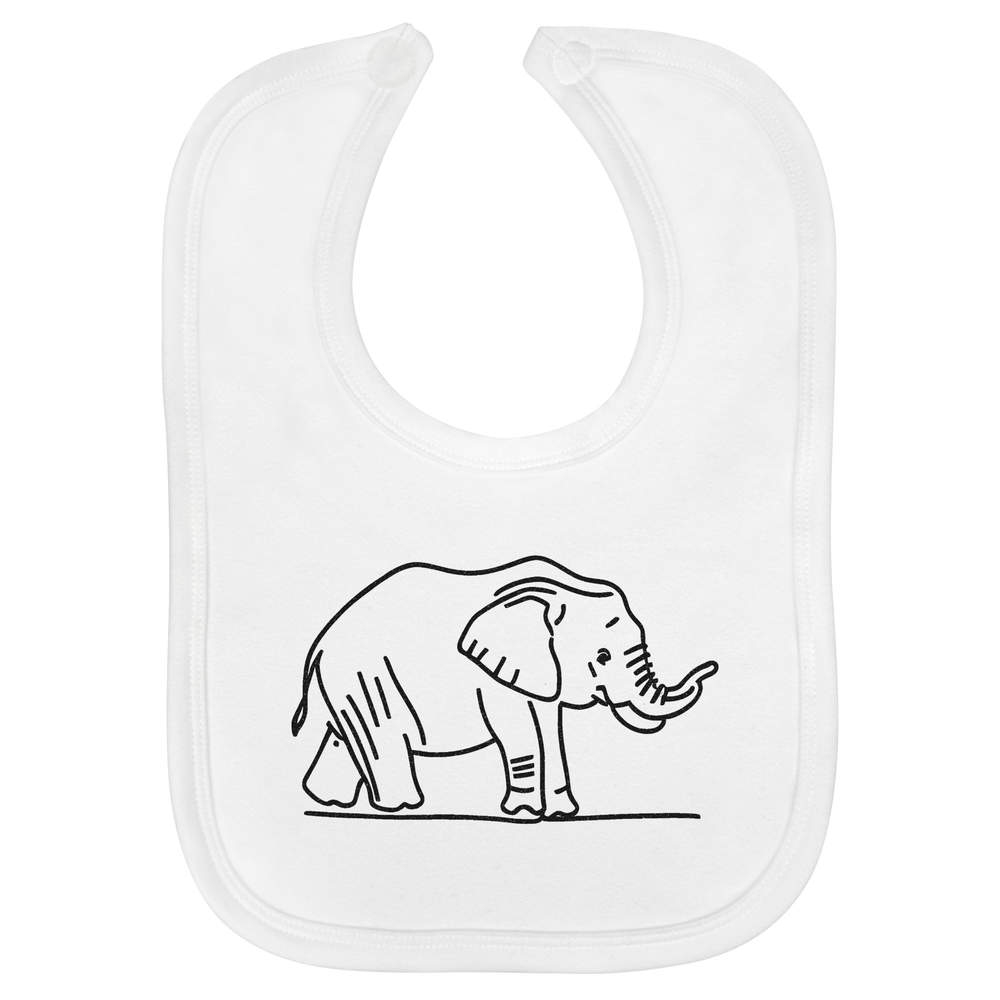 'Cute Elephant' Soft Cotton Baby Bib (BI00055400)