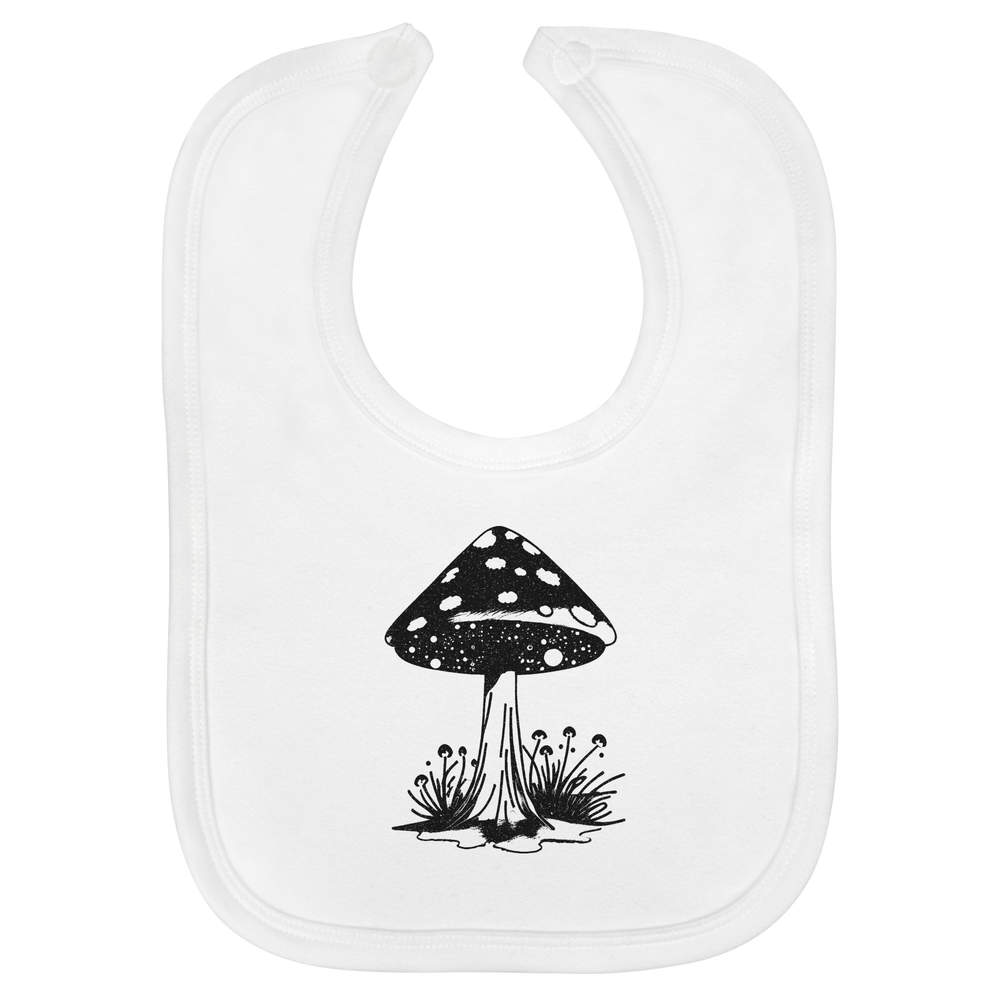 'Mystical Toadstool' Soft Cotton Baby Bib (BI00056068)