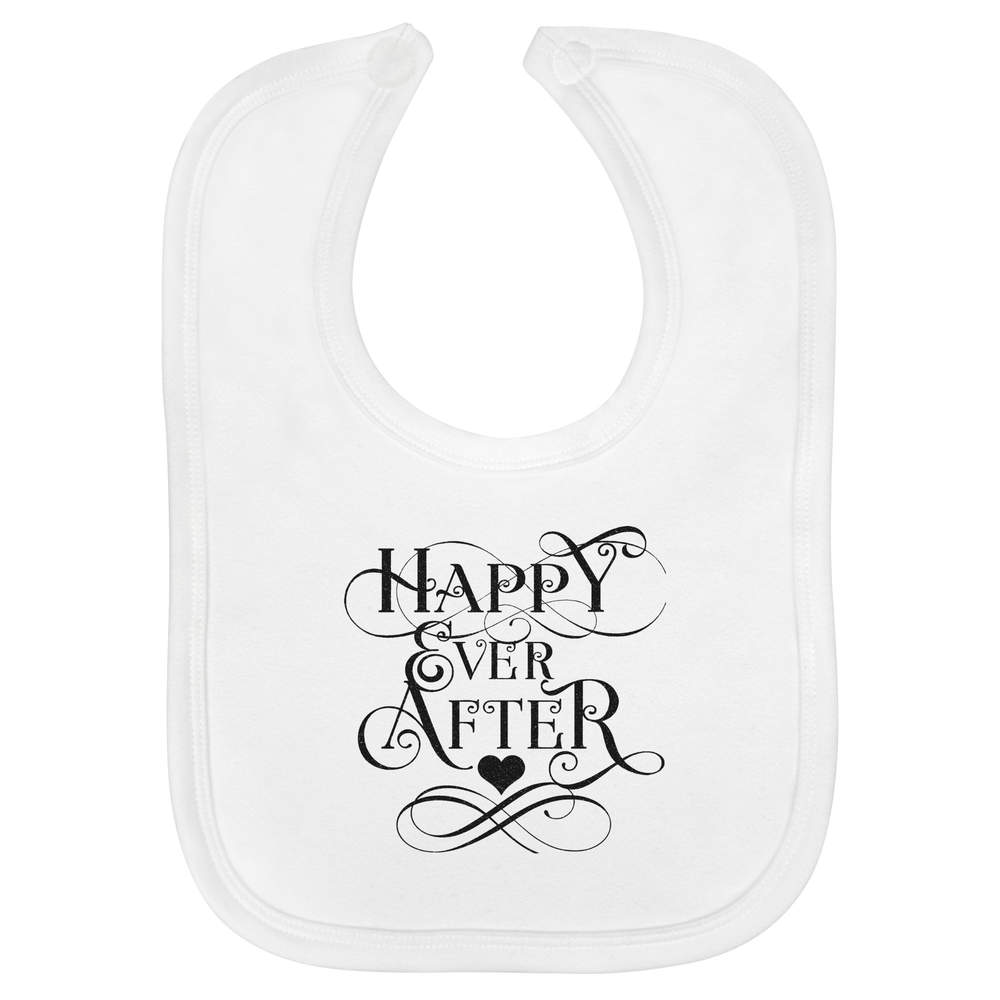 'Happy Ever After' Soft Cotton Baby Bib (BI00059608)