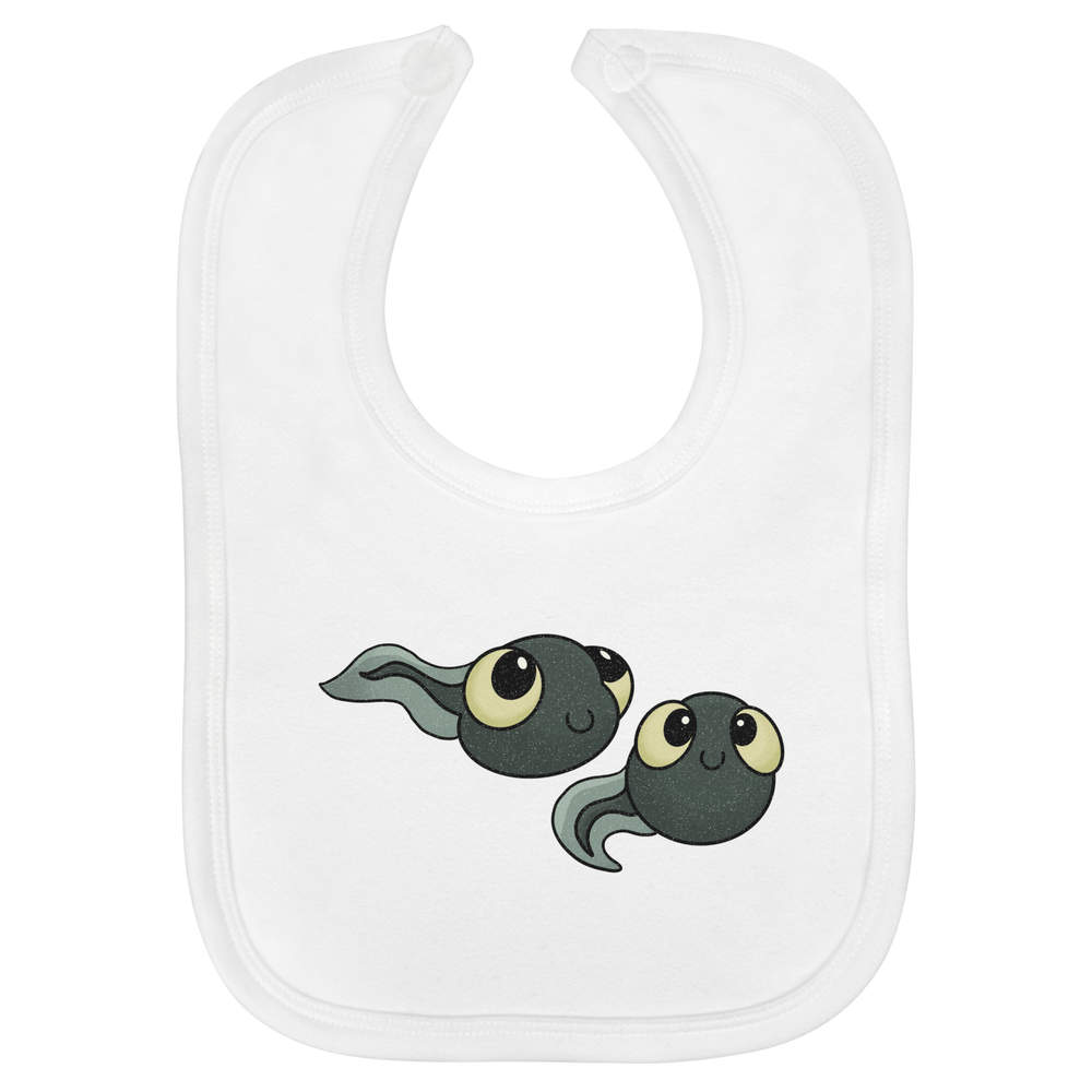 'Cute Tadpoles' Soft Cotton Baby Bib (BI00059936)