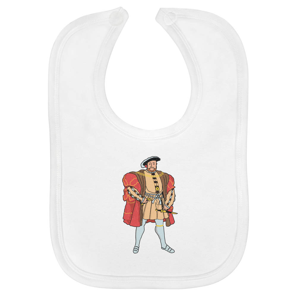 'King Henry VIII' Soft Cotton Baby Bib (BI00061494)
