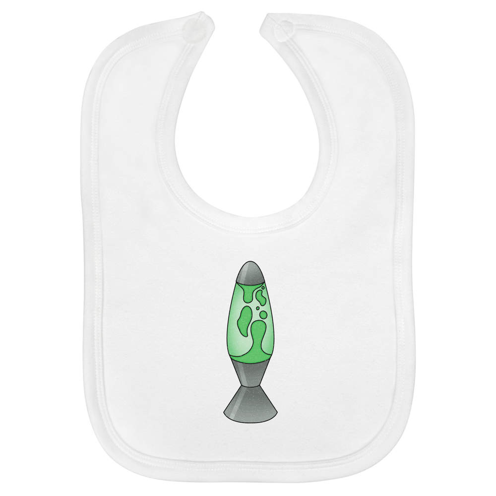 'Green Lava Lamp' Soft Cotton Baby Bib (BI00062115)