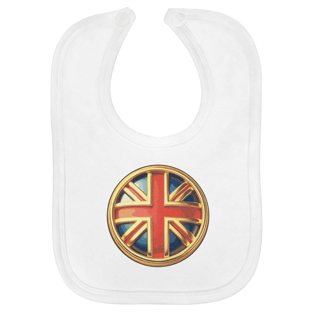 'Union Jack Roundel' Soft Cotton Baby Bib (BI00062471)