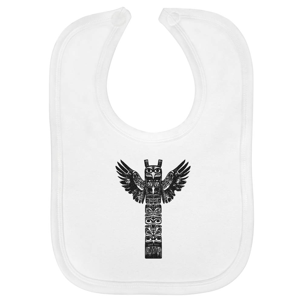 'Tribal Totem Pole ' Soft Cotton Baby Bib (BI00062797)