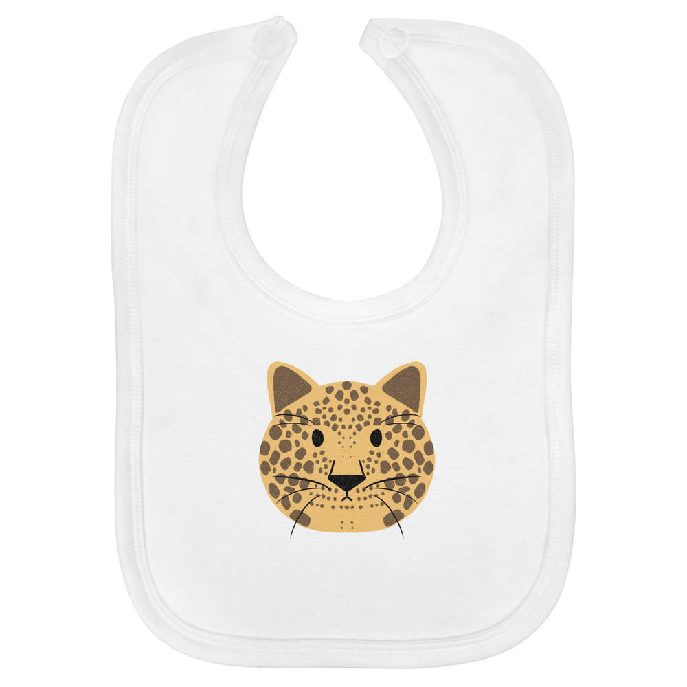 'Cute leopard' Soft Cotton Baby Bib (BI00063192)