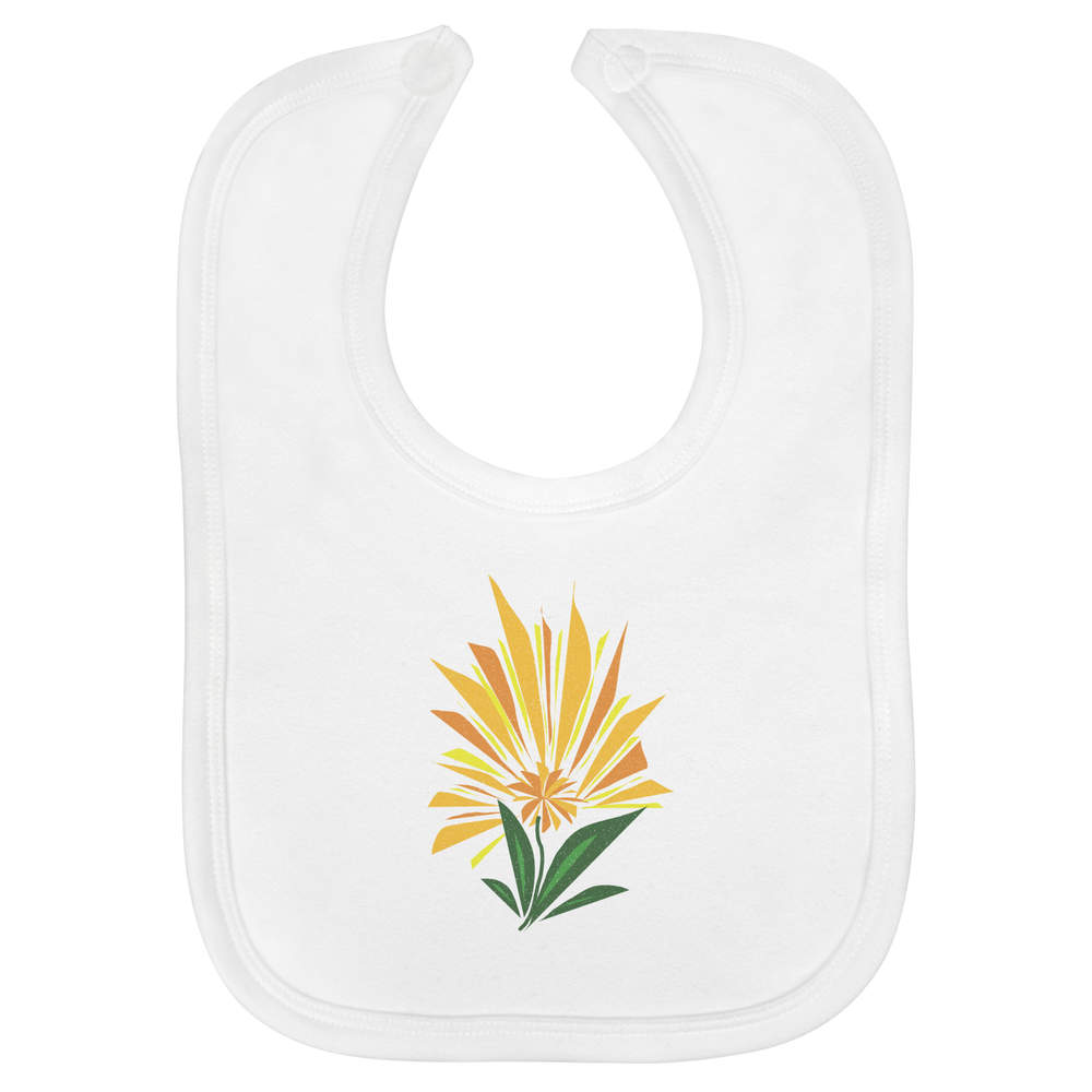 'Flower In Bloom' Soft Cotton Baby Bib (BI00064104)
