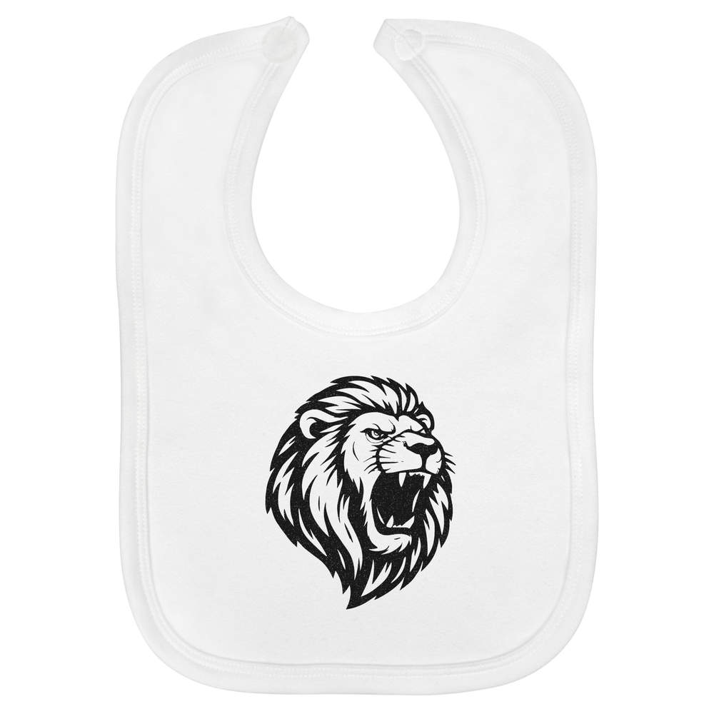 'Powerful Roaring Lion' Soft Cotton Baby Bib (BI00065101)