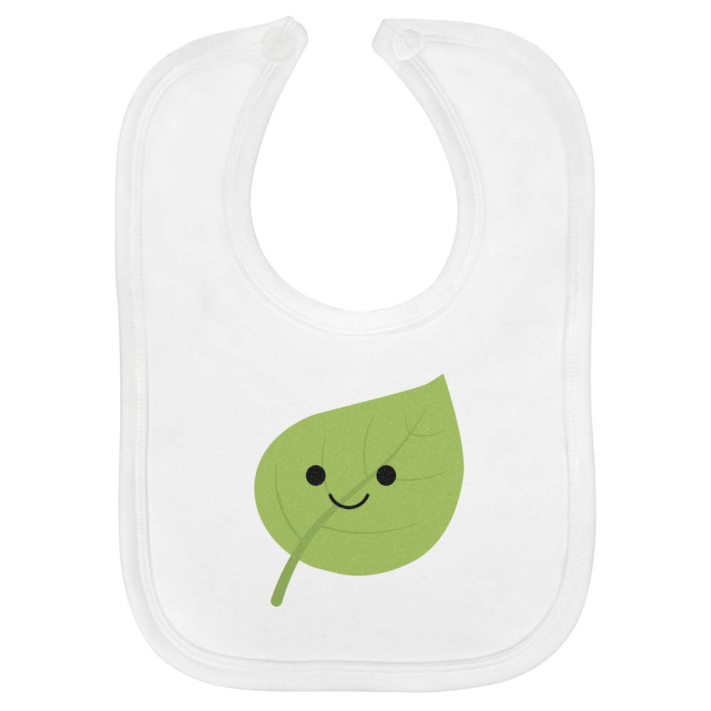 'Lexi the Leaf' Soft Cotton Baby Bib (BI00069837)