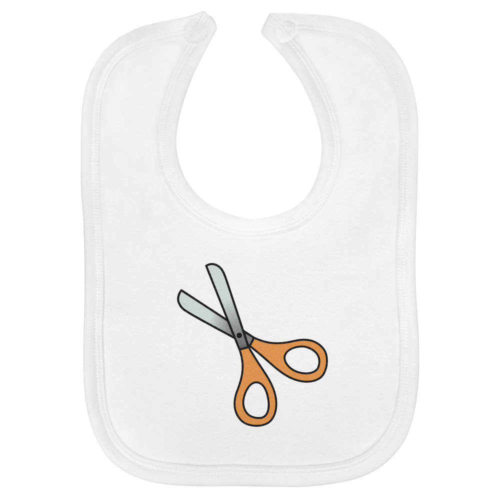 'Crafting Tool' Soft Cotton Baby Bib - White - Feeding / Dribble Bib for Newborns, Infants and Baby Gifts (BI00070810)