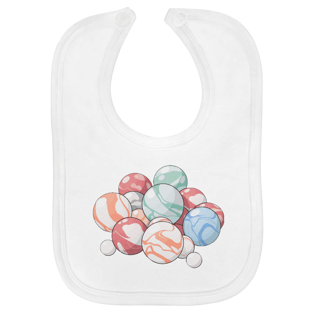 'Bouncy Balls' Soft Cotton Baby Bib (BI00072033)