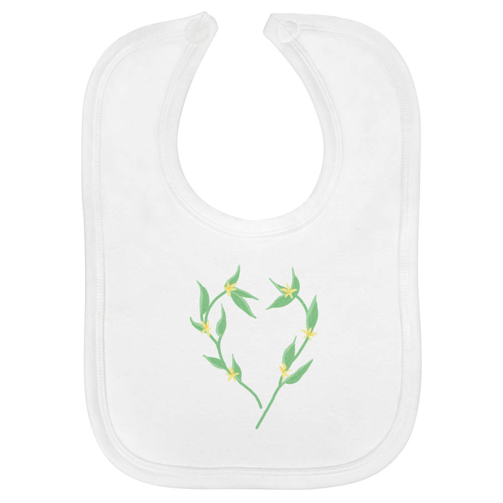 'A Heart Of Flowers ' Soft Cotton Baby Bib (BI00073345)