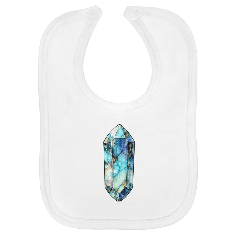 'Labradorite Crystal' Soft Cotton Baby Bib (BI00073717)