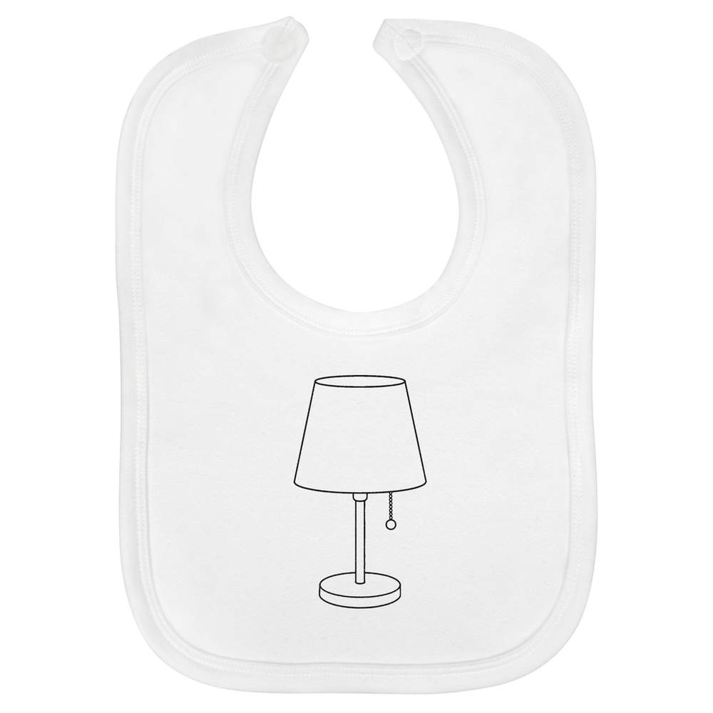 'Lamp Outline' Soft Cotton Baby Bib (BI00073966)