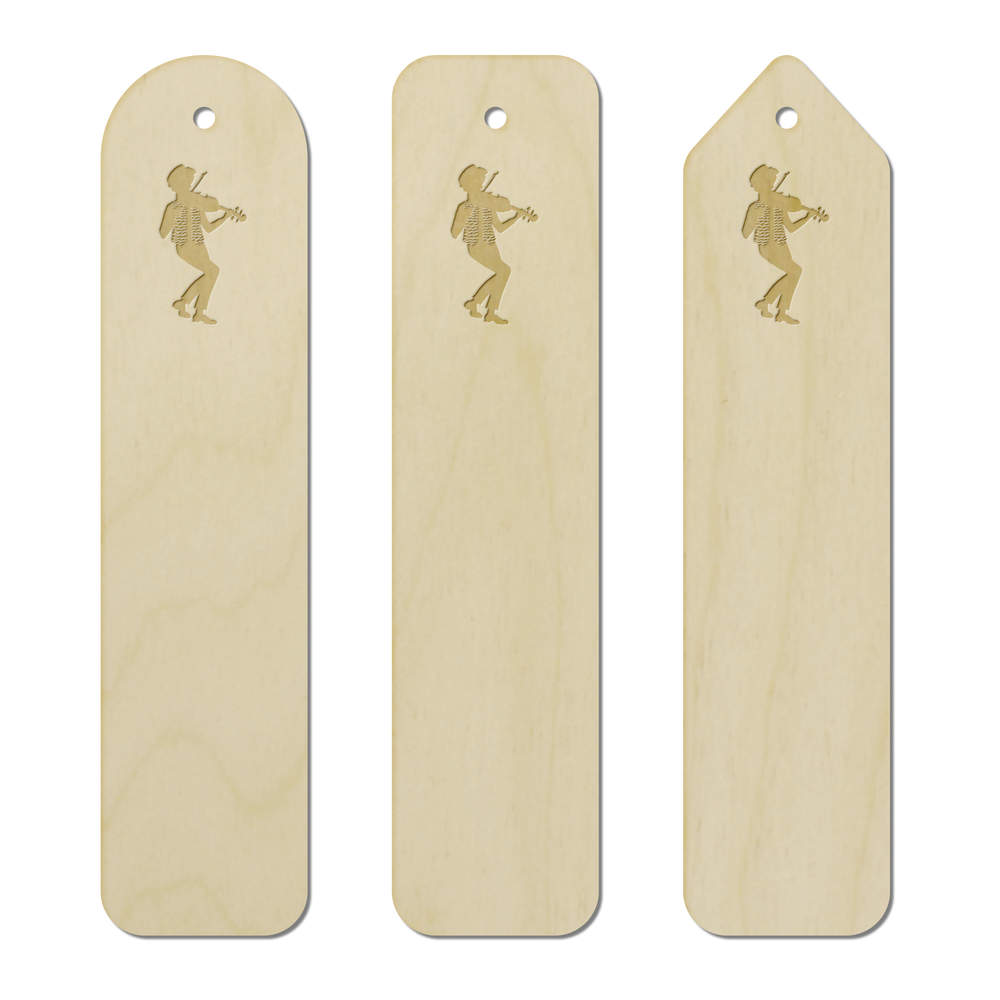 3 x 'Folk Fiddler' Birch Bookmarks (BK00005674)
