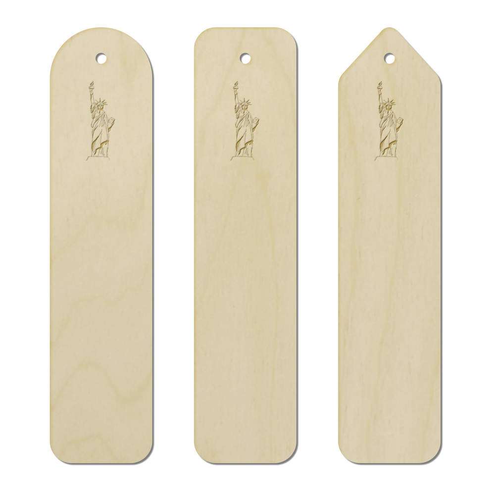 3 x 'Statue of Liberty' Birch Bookmarks (BK00026200)