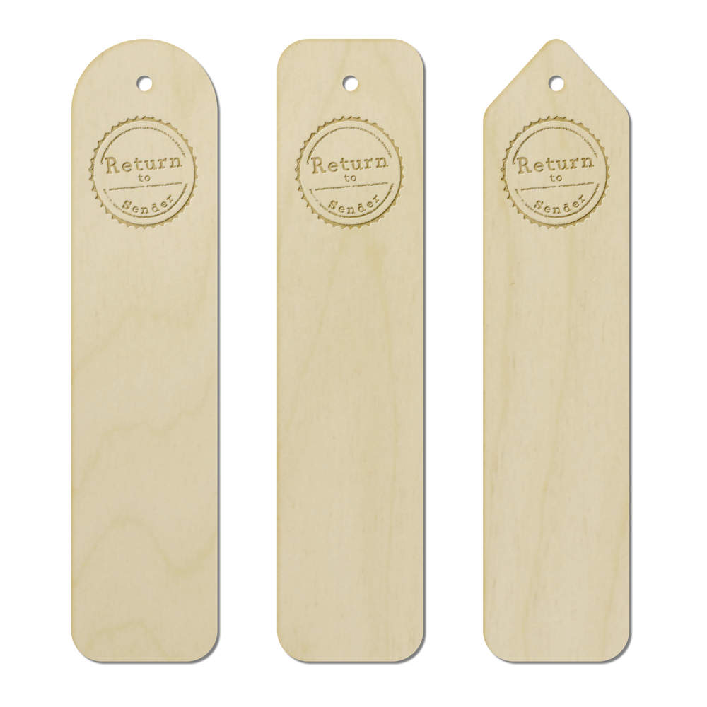 3 x 'Return to Sender' Birch Bookmarks (BK00031972)