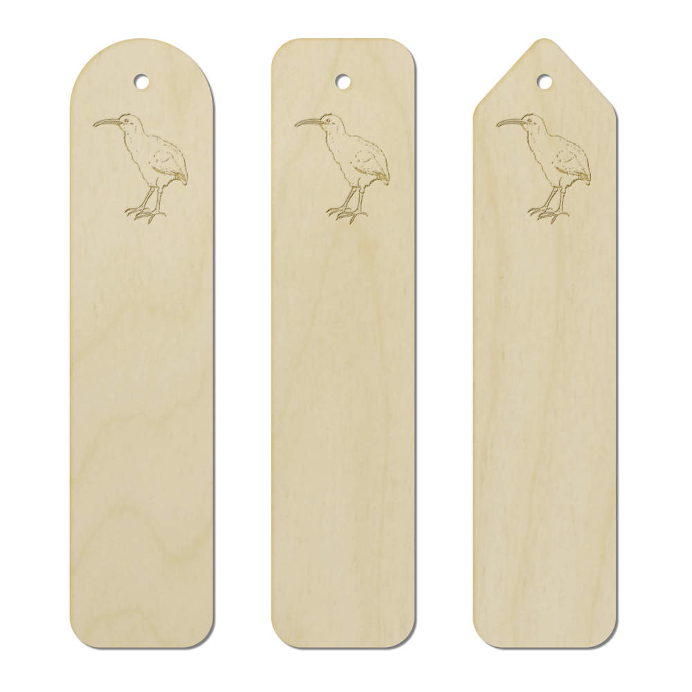 3 x 'Kiwi Bird' Birch Bookmarks (BK00034557)