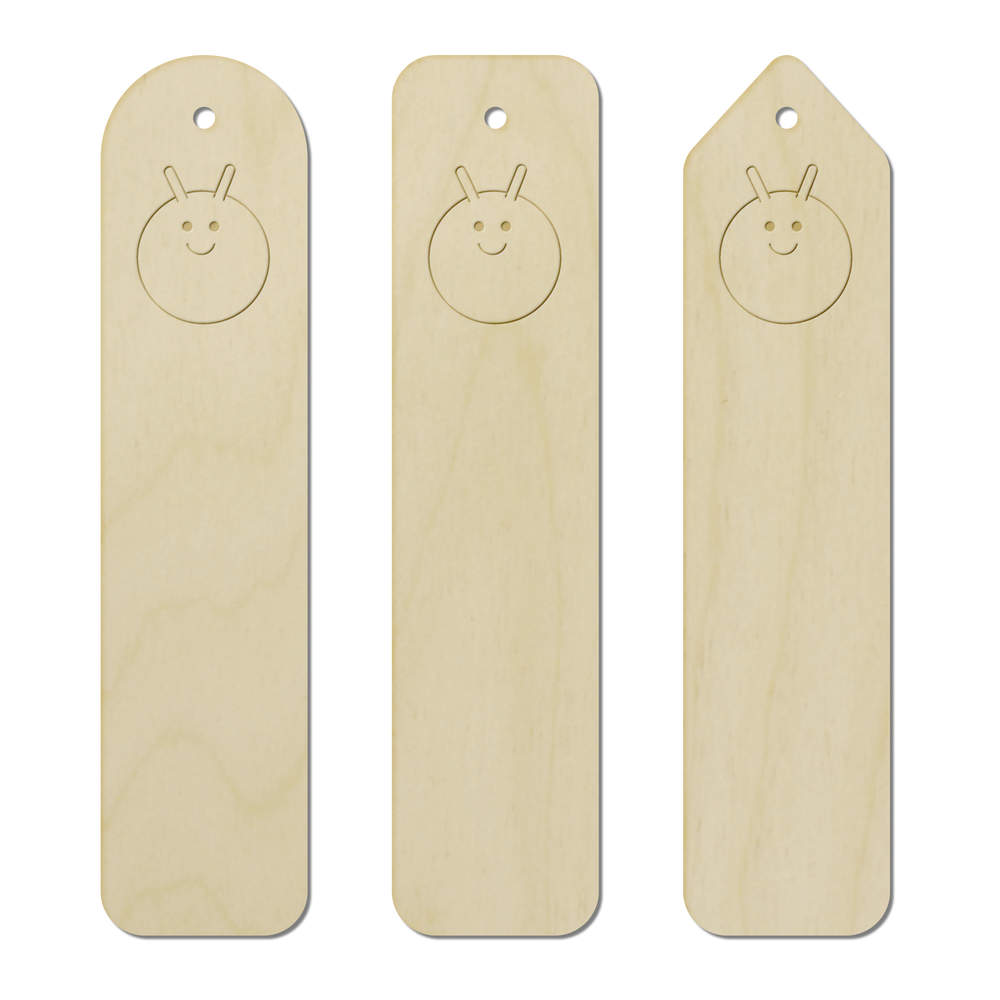 3 x 'Space Hopper' Birch Bookmarks (BK00034913)