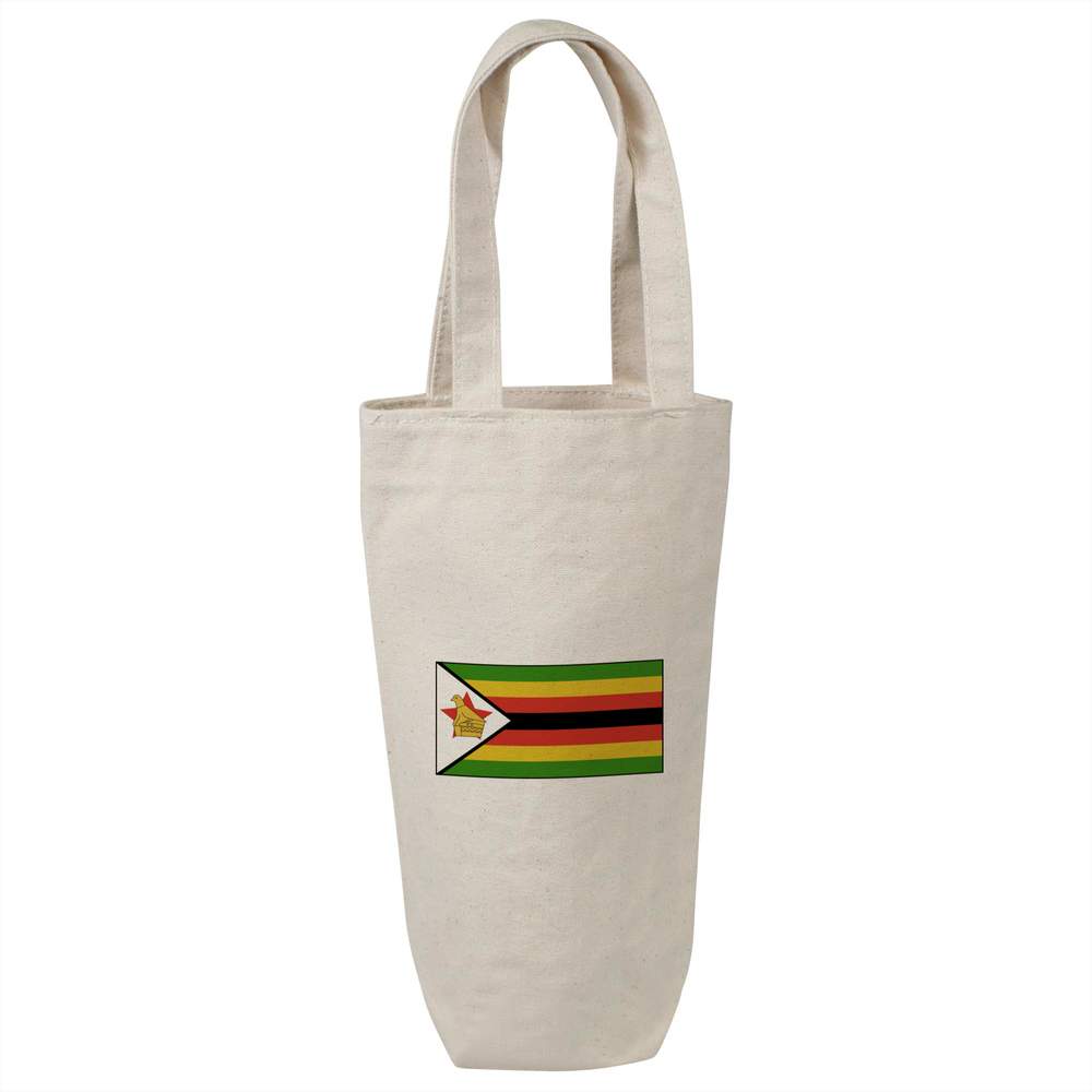 'Zimbabwe Flag' Cotton Wine Bottle Gift / Travel Bag (BL00010065)