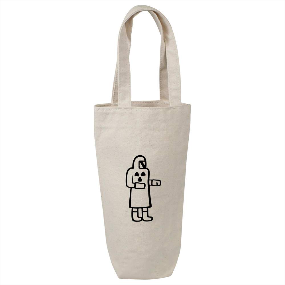 'Radioactive Worker' Cotton Wine Bottle Gift / Travel Bag (BL00010354)