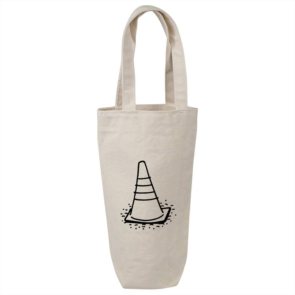 'Traffic Cone' Cotton Wine Bottle Gift / Travel Bag (BL00015502)