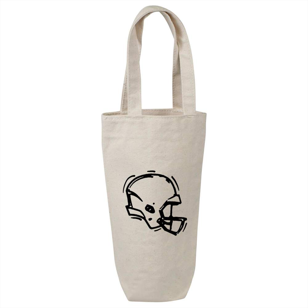 'American Football Helmet' Cotton Wine Bottle Gift / Travel Bag (BL00017607)